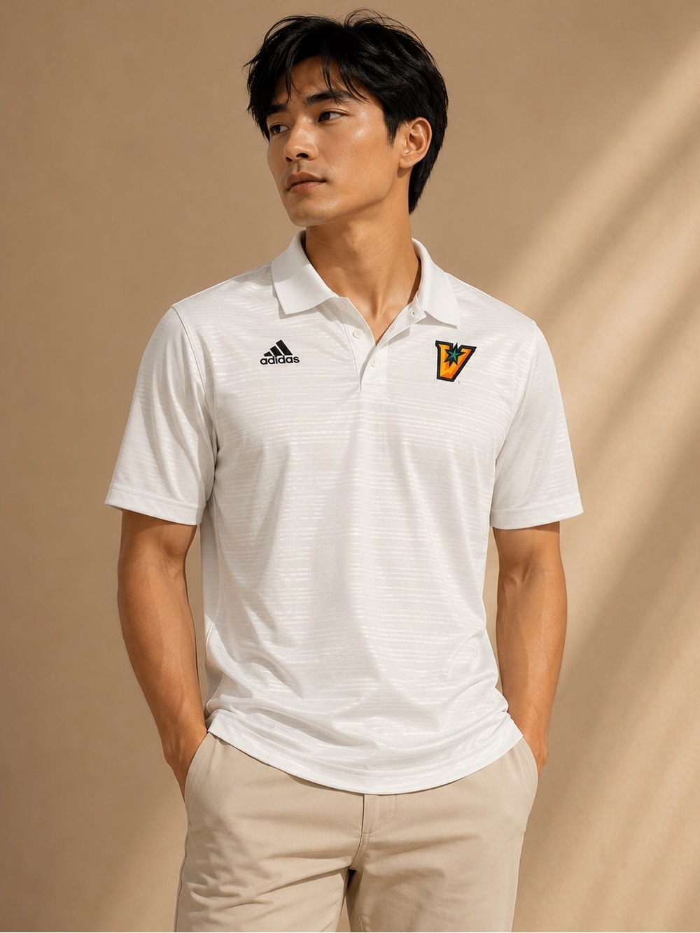 Adidas Climalite White Performance Polo Shirt | Men's Large